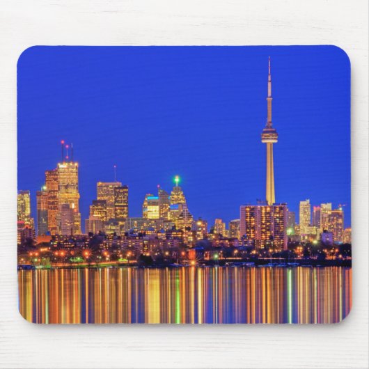 Nachtelijke skyline in het centrum van Toronto Muismat (Voorkant)