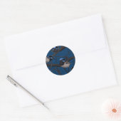 Nachtelijke sprookjes ronde sticker (Envelop)