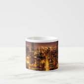 Nachtelijke stad Chicago Espresso Kop (Voorkant)