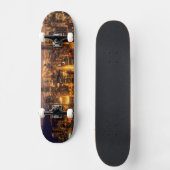 Nachtelijke stad Chicago Persoonlijk Skateboard (Voorkant)