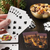 Nachtelijke stad Chicago Pokerkaarten (Insitu)