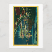 Nachtelijke tijd in Santa Catalina op Avalon Bay Briefkaart (Voorkant)