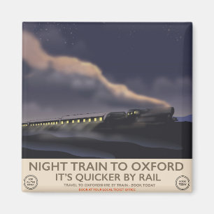 Nachtelijke trein naar Oxford Magneet
