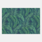 Nachtelijke tropische palmbladeren inpakpapier vel (Voorkant 3)