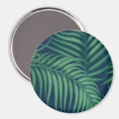 Nachtelijke tropische palmbladeren magneet (Voorkant / Achterkant)