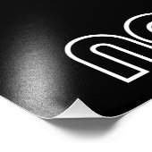 Nachtelijke Uil Illustratie Poster (Hoek)