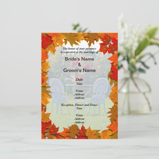 Nachtelijke uitnodiging voor liefdesweddenschappen (Staand voorkant)