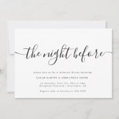 Nachtelijke uitnodiging voor moderne repetitie (Voorkant)