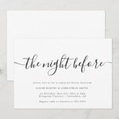 Nachtelijke uitnodiging voor moderne repetitie (Voorkant / Achterkant)