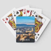 Nachtelijke uitzicht van de kathedraal van Malaga  Pokerkaarten (Achterkant)