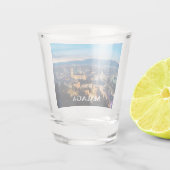 Nachtelijke uitzicht van de kathedraal van Malaga  Shot Glas (Achterkant)