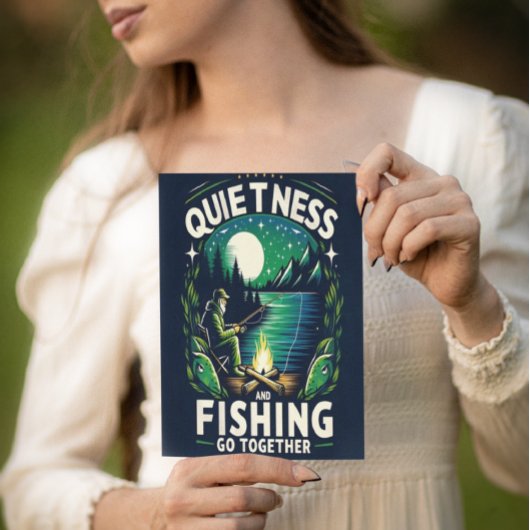 Nachtelijke Vis Sereniteit Briefkaart