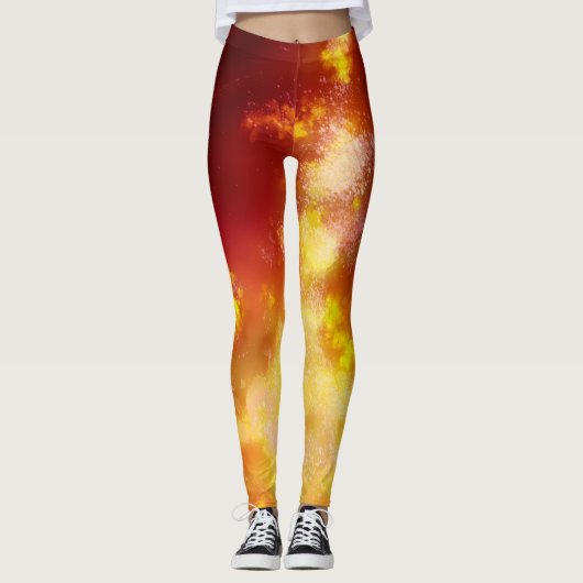 Nachtelijke Vlam Leggings (Voorkant)