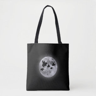 Nachtelijke Vliegende Varkens Tote Bag