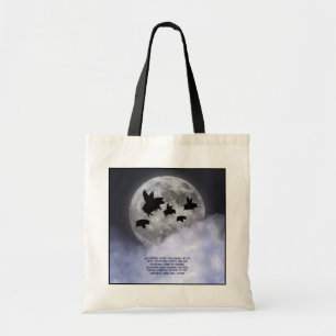 Nachtelijke Vliegende Varkens Tote Bag