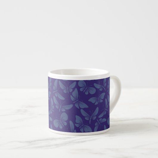nachtelijke vlinder espresso kop (Voorkant rechts)
