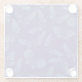 nachtelijke vlinder glazen onderzetter (Achterkant)