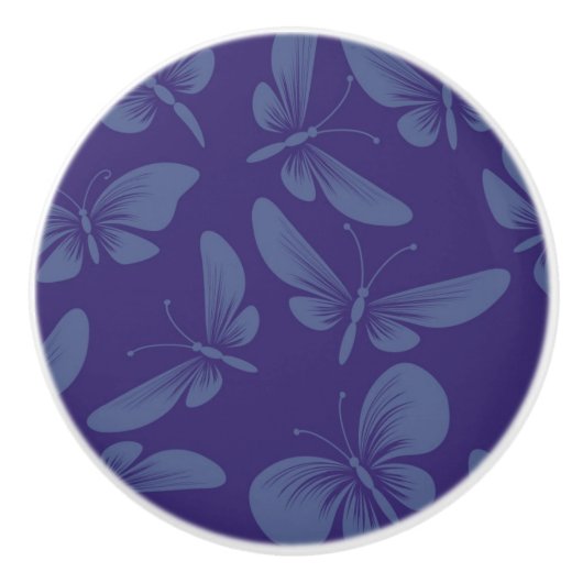 nachtelijke vlinder keramische knop (Voorkant)