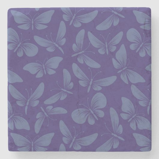 nachtelijke vlinder stenen onderzetter (Voorkant)