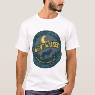 Nachtelijke Wandelaar Wolf Vintage Wildernis T-shirt
