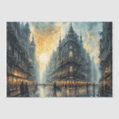 Nachtelijke wandeling - Decoupage - Tissuepapier (Voorkant)