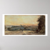 Nachtelijke zon poster (Voorkant)