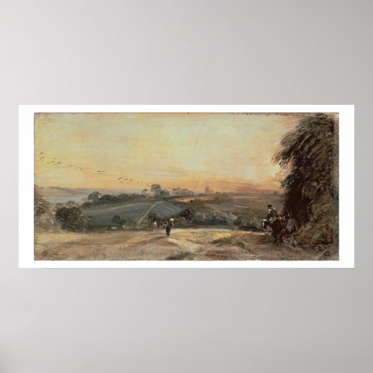 Nachtelijke zon poster (Voorkant)