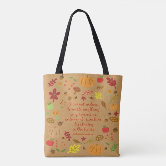 Nachtelijke zon tote bag (Achterkant)