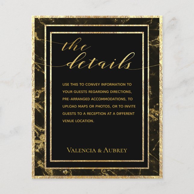 Nachten in de details van graniet en gouden bruilo (Voorkant)