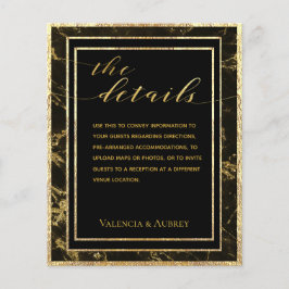 Nachten in de details van graniet en gouden bruilo