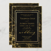 Nachten in graniet en gouden bruiloft II Kaart (Voorkant / Achterkant)