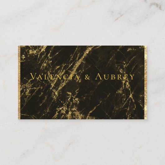 Nachten in graniet & gouden bruiloft online RSVP-k Visitekaartje (Achterkant)