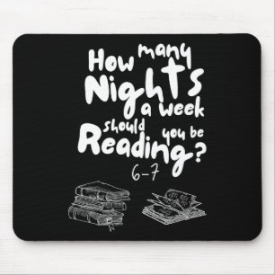 Nachten Lezen 6-7 Meme Engels Leraar Boekliefhebbe Muismat