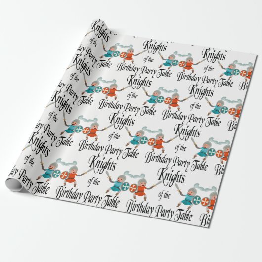Nachten van de Birthday Party Table Cadeaupapier (Uitgerold)