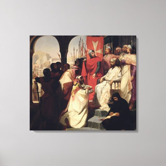 Nachten van de Orde van Sint-Janskruid van Jeruzal Canvas Afdruk (Voorkant)