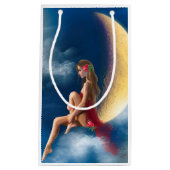 nachtfee op maan klein cadeauzakje (Voorkant)