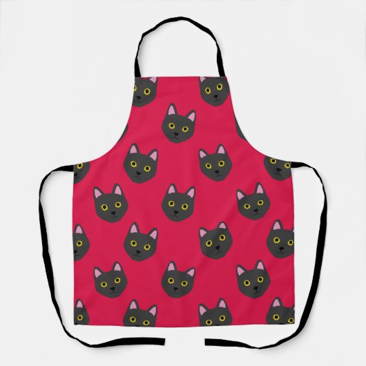 Nachtfluisterende Kattenliefhebbers Schort (Voorkant)