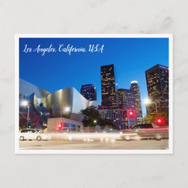 Nachtfotografie | Het centrum van Los Angles Calif Briefkaart