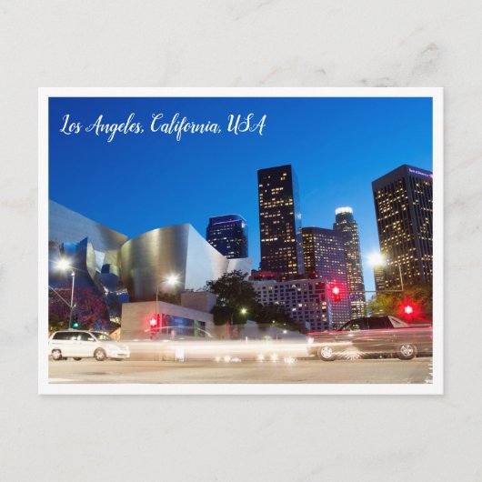 Nachtfotografie | Het centrum van Los Angles Calif Briefkaart (Voorkant)