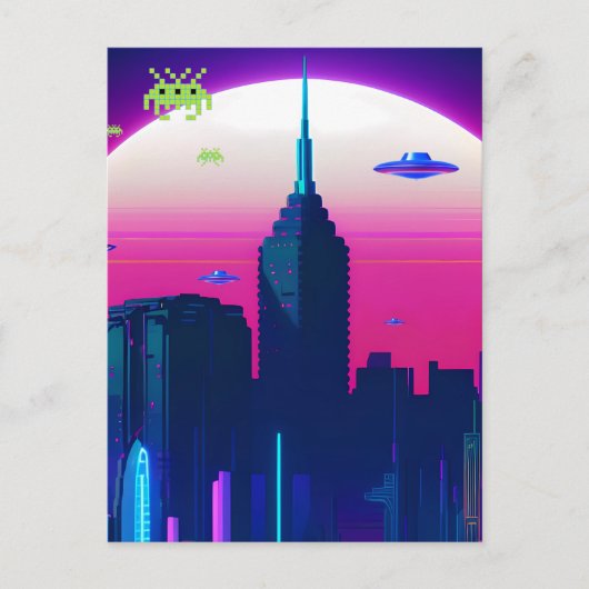 Nachtgolven en damp Daze Briefkaart (Voorkant)