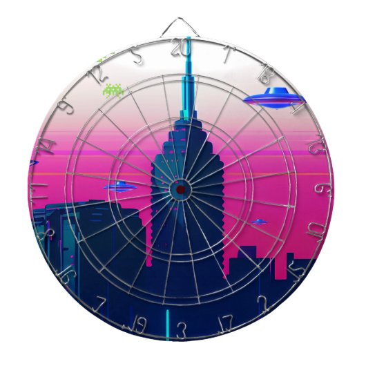 Nachtgolven en damp Daze Dartbord (Voorkant)