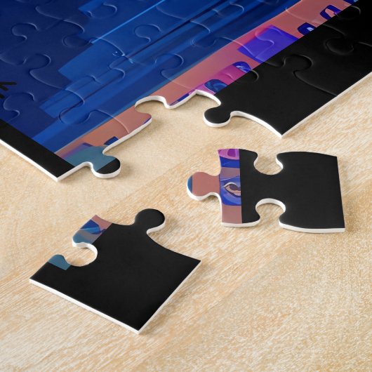 Nachtgolven en damp Daze Legpuzzel (Zijkant)