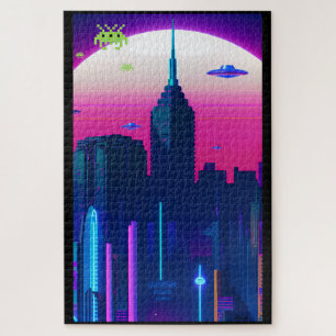 Nachtgolven en damp Daze Legpuzzel