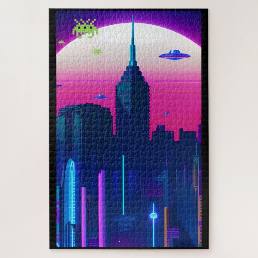 Nachtgolven en damp Daze Legpuzzel (Verticaal)