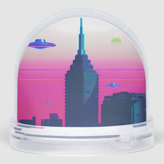 Nachtgolven en damp Daze Sneeuwbol (Achterkant)