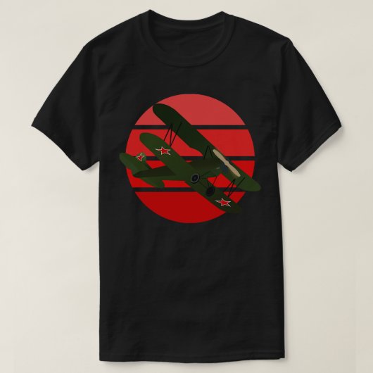 Nachtheksen Polikarpov PO2 bommenwerper T-shirt (Design voorkant)