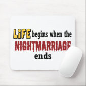 Nachthuwelijk eindigt muismat (Met muis)