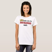 Nachthuwelijk eindigt t-shirt (Voorkant volledig)