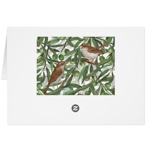 Nachtingales in de olijfboom (Achterkant Horizontaal)