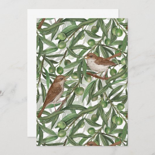 Nachtingales in de olijfboom (Voorkant / Achterkant)